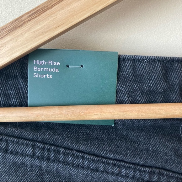 Wild Fable NWT High rise Black Denim Bermuda Shorts - Picture 6 of 6